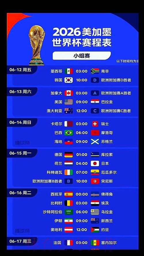 2026世界杯德国贝林厄姆比赛时间全解析